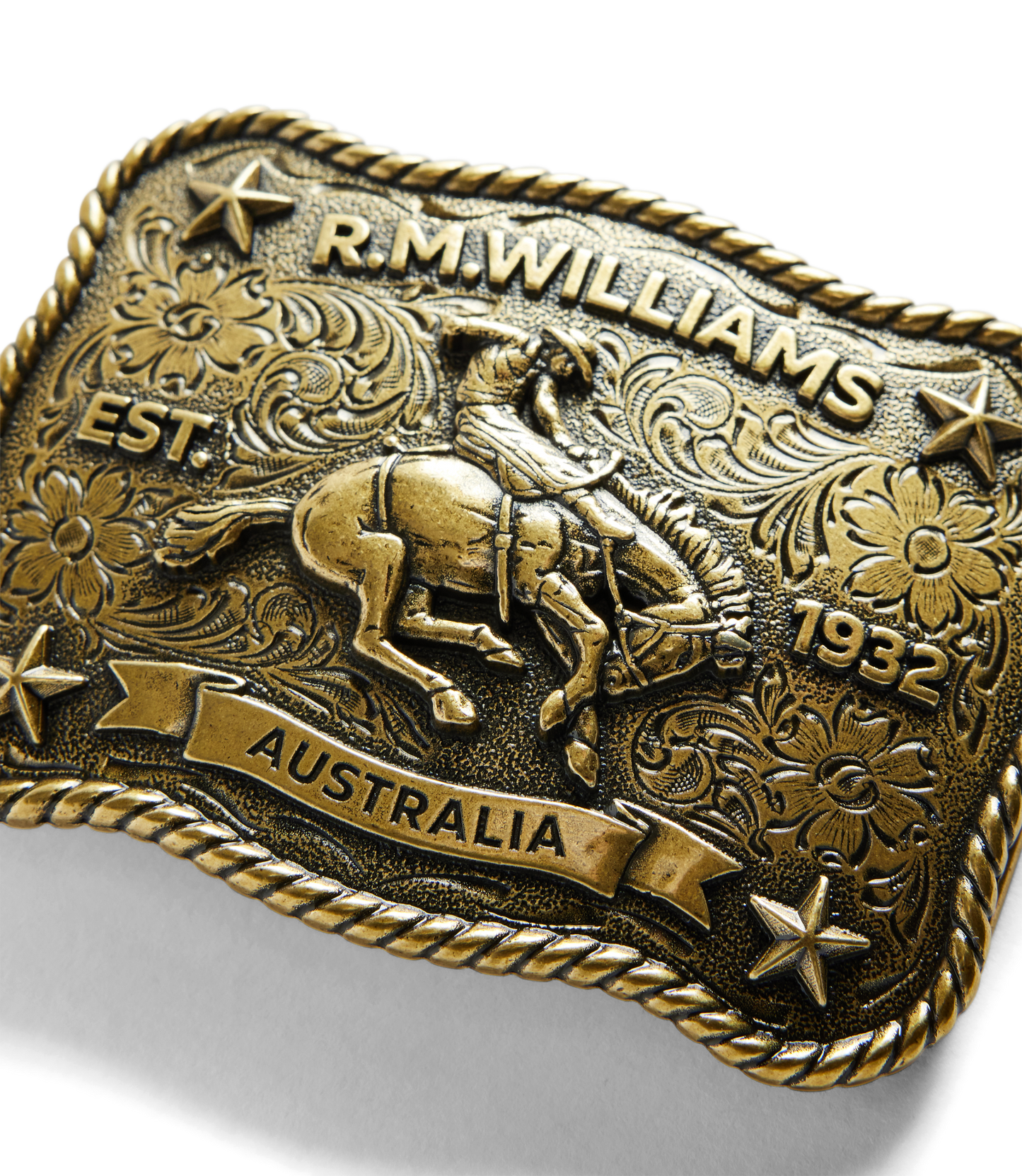 Cloudbuster Trophy Buckle - Antique Brass