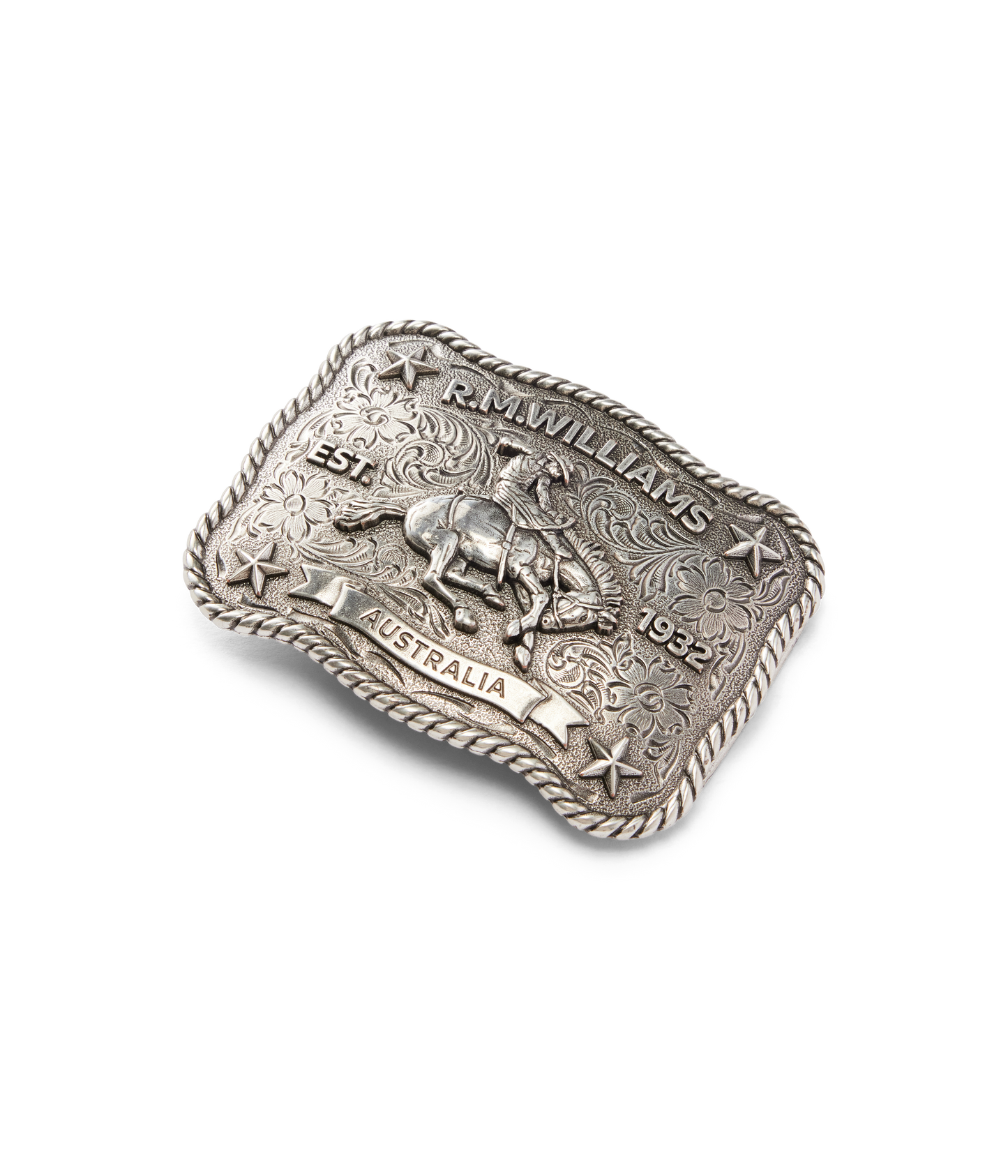 Cloudbuster Trophy Buckle - Antique Silver