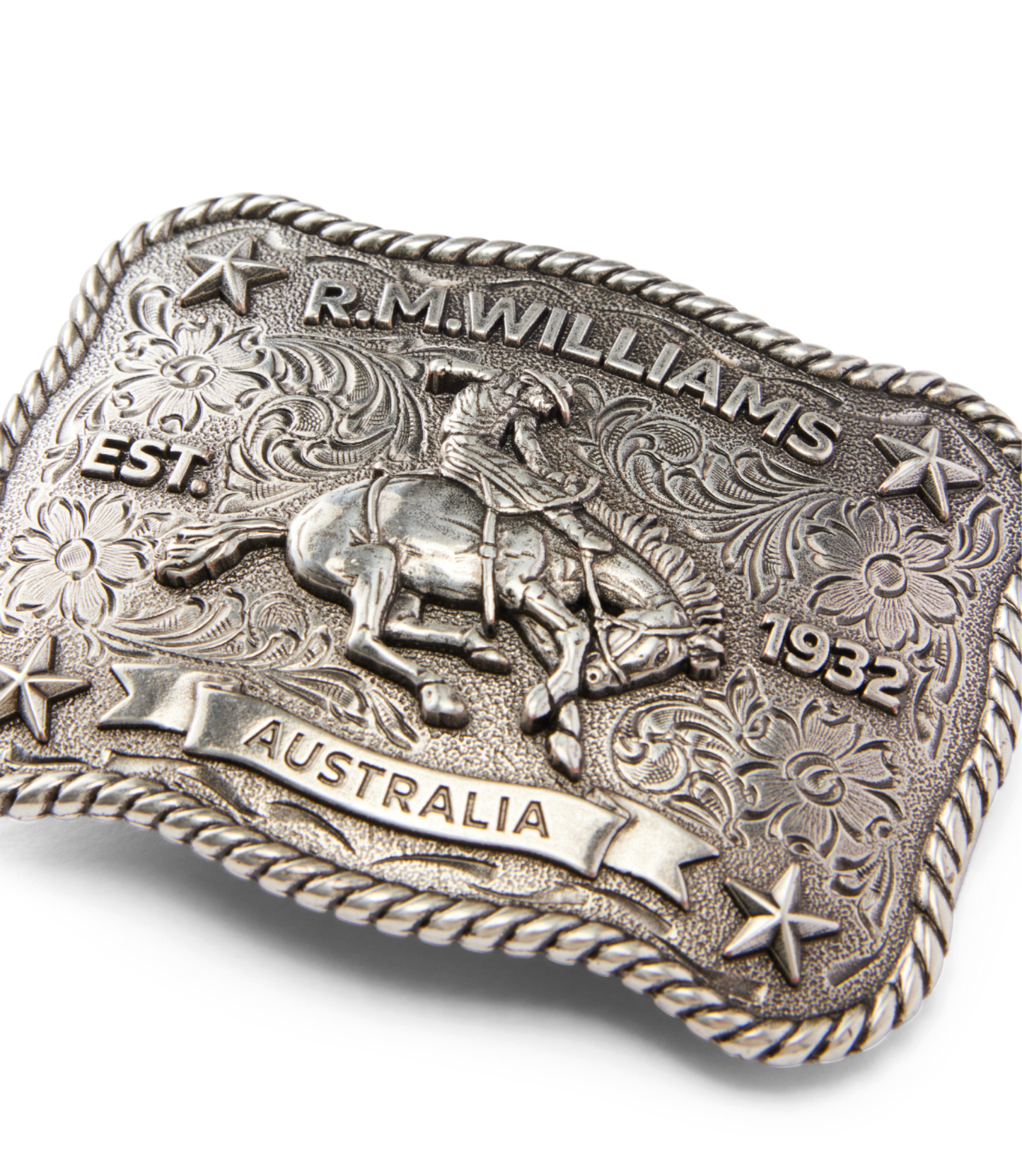 Cloudbuster Trophy Buckle - Antique Silver