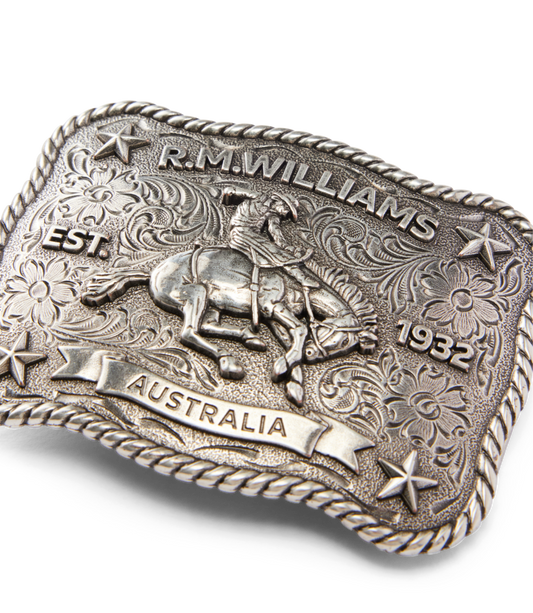 Cloudbuster Trophy Buckle - Antique Silver