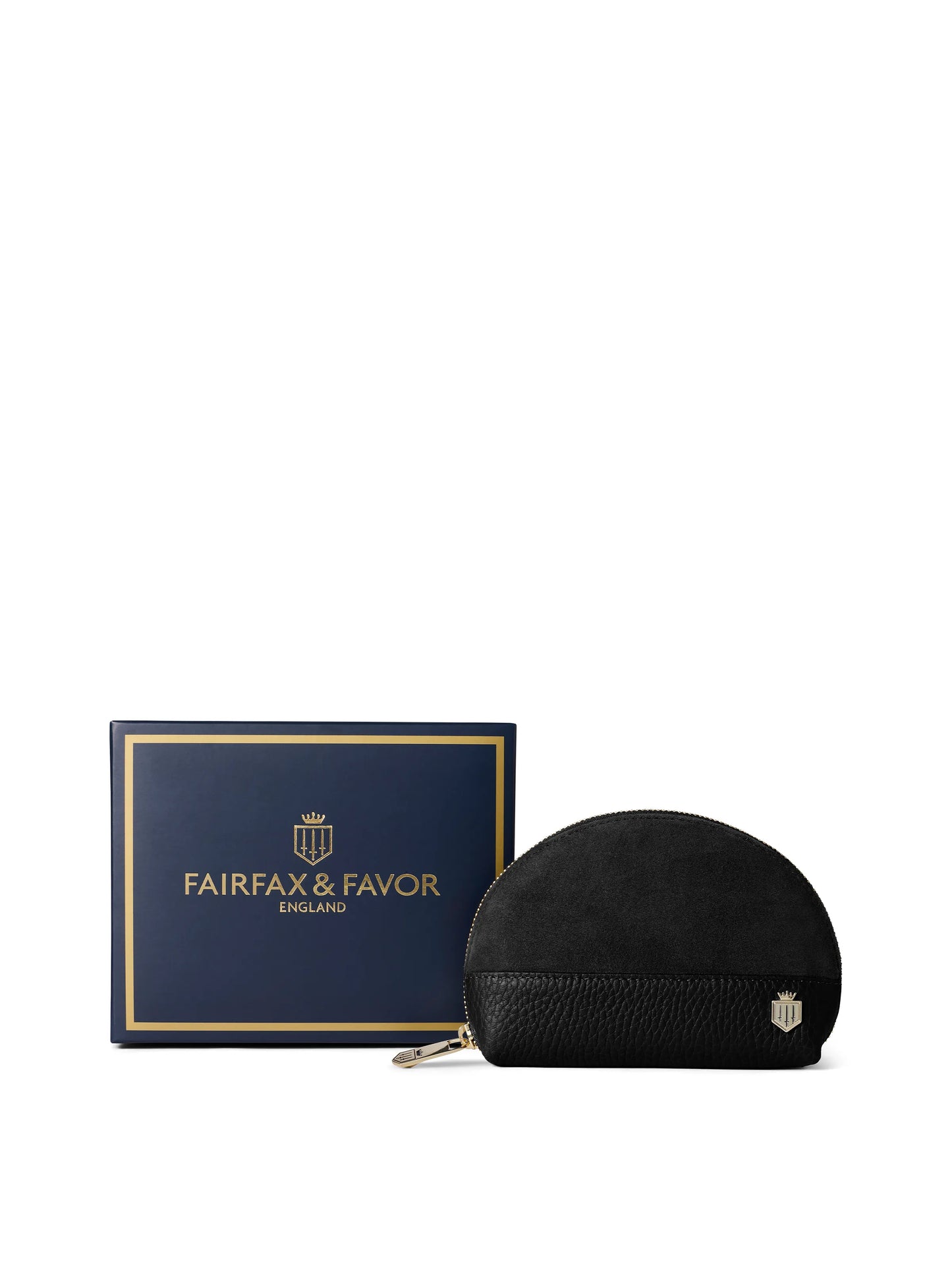 Chiltern Coin Purse - Black Suede