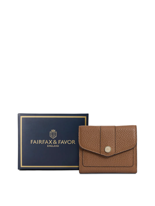 Langford Button Purse - Tan Leather