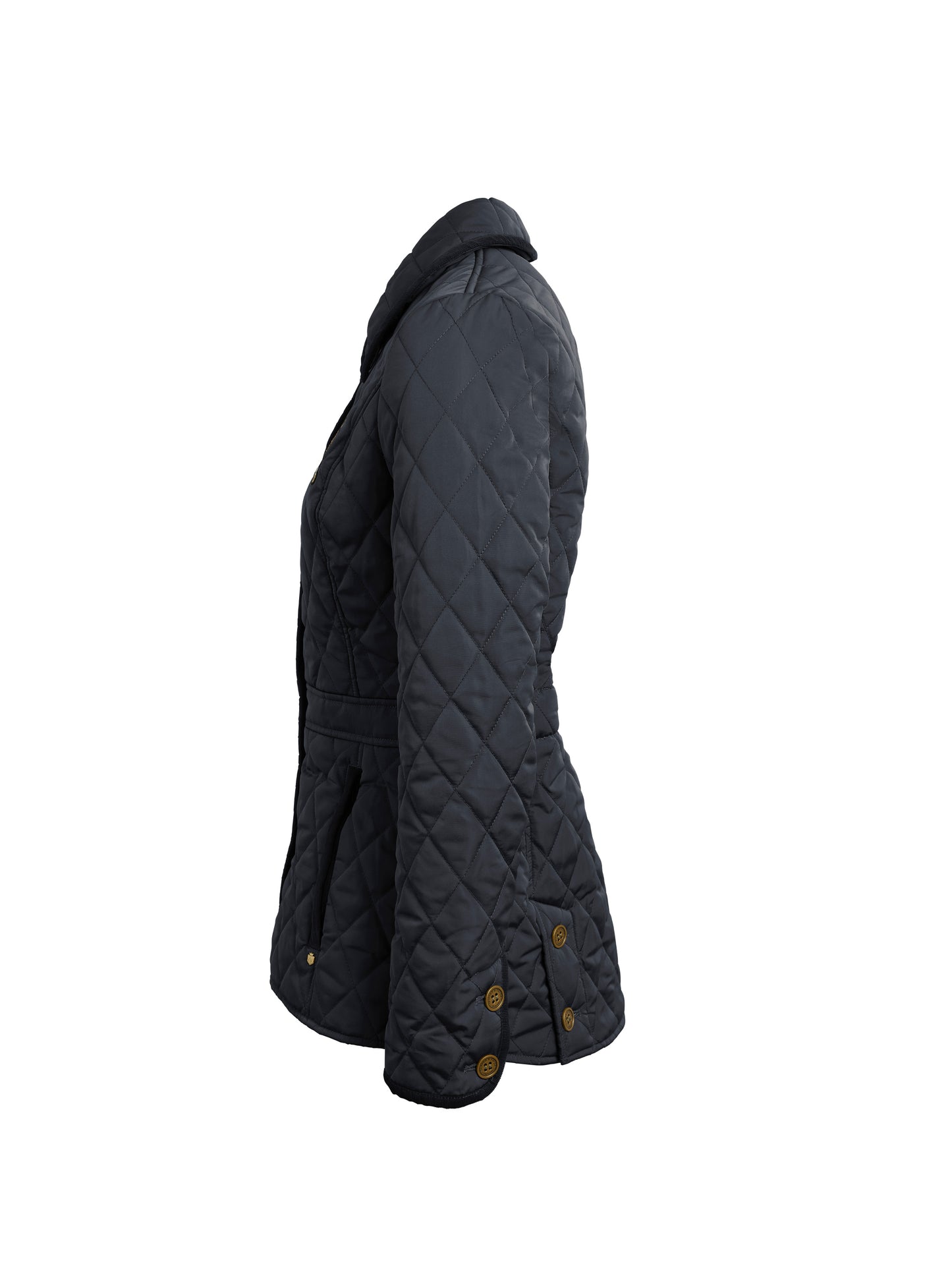 The Bella Quilted Jacket - Navy
