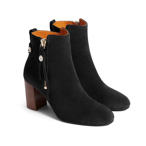Oakham Ankle Boot - Black Suede