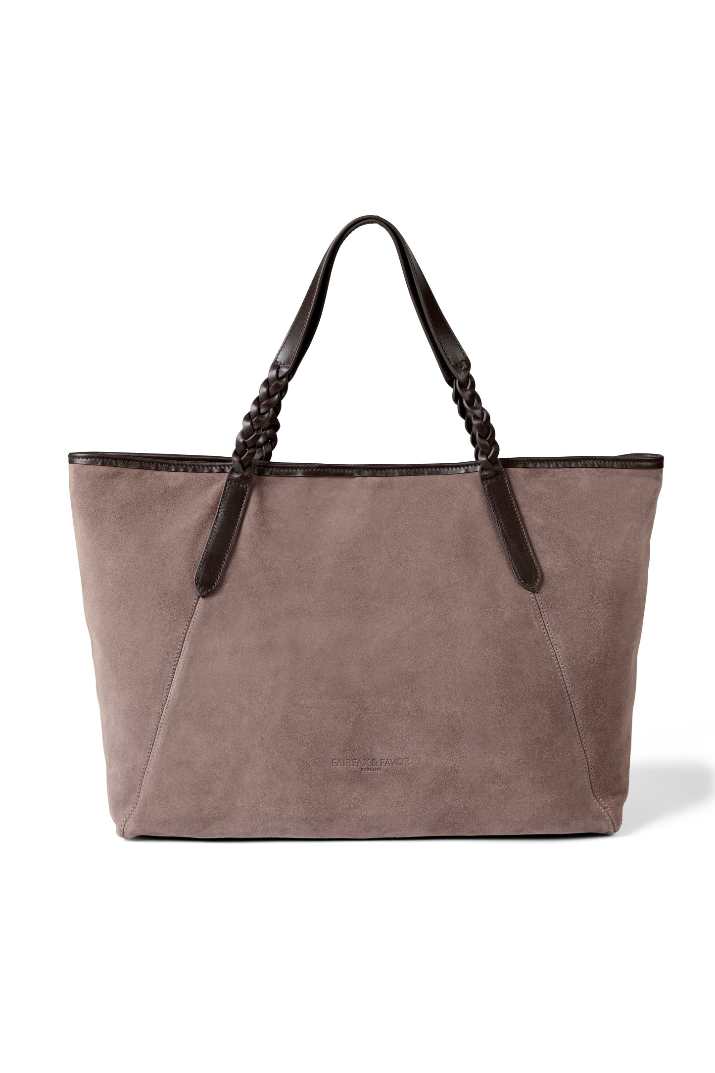 Burford Tote - Deep Taupe Suede