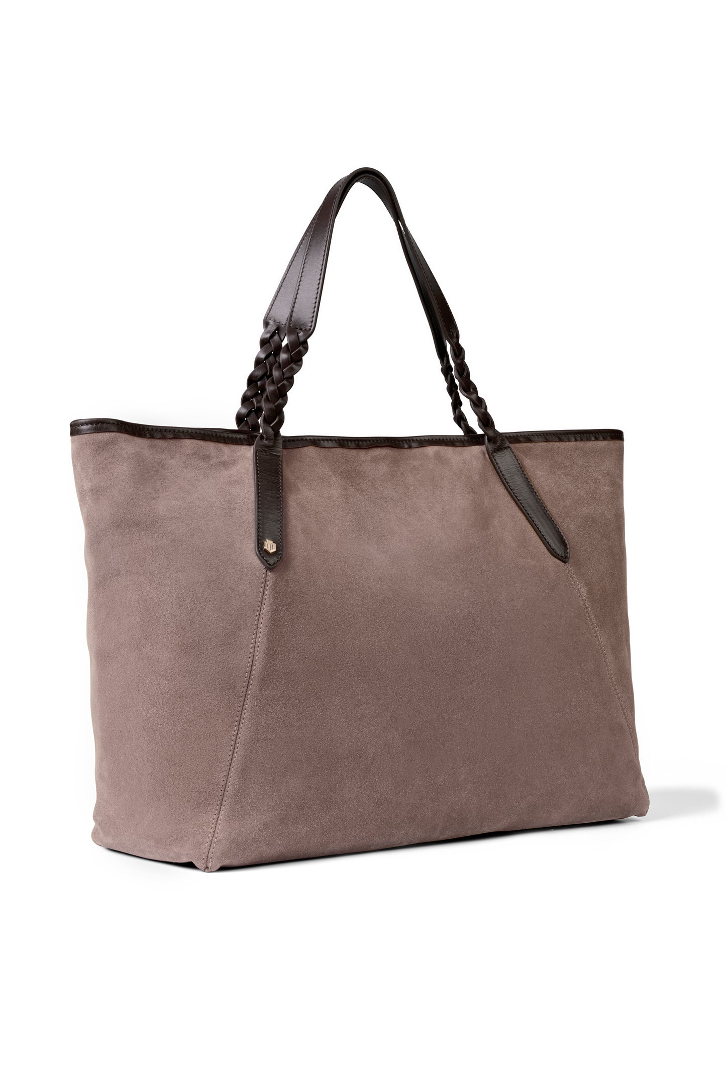 Burford Tote - Deep Taupe Suede