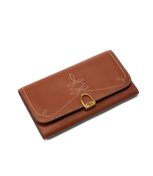 Eden Stitched Wallet - Tan