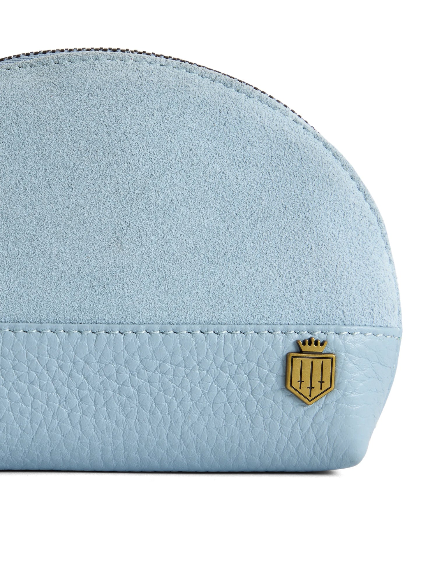 Chiltern Coin Purse - Sky Blue Suede