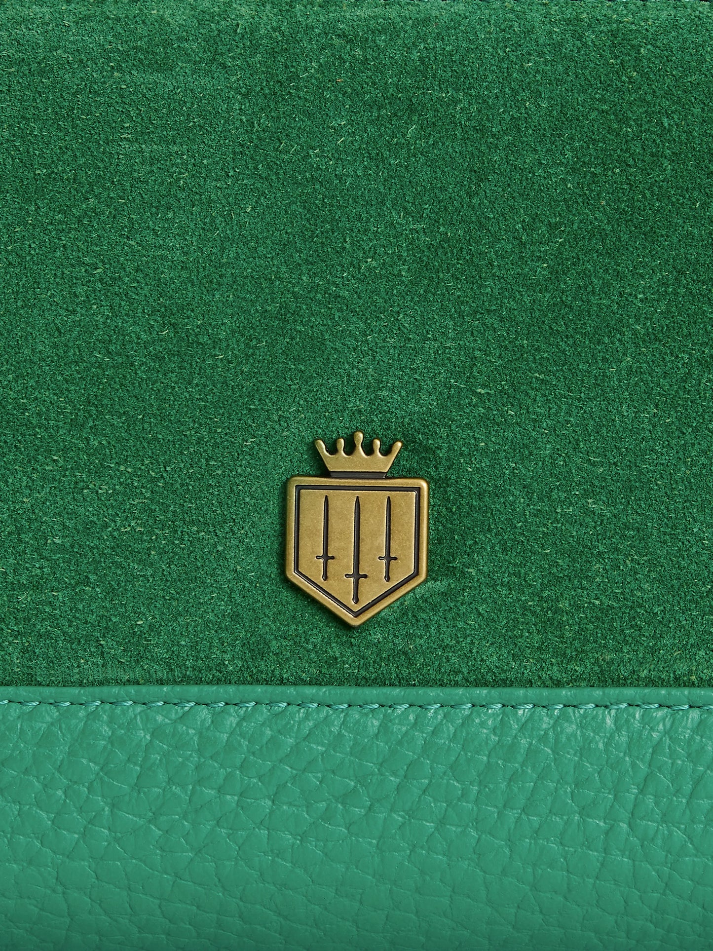 Mini Salisbury Purse - Clover Green Suede