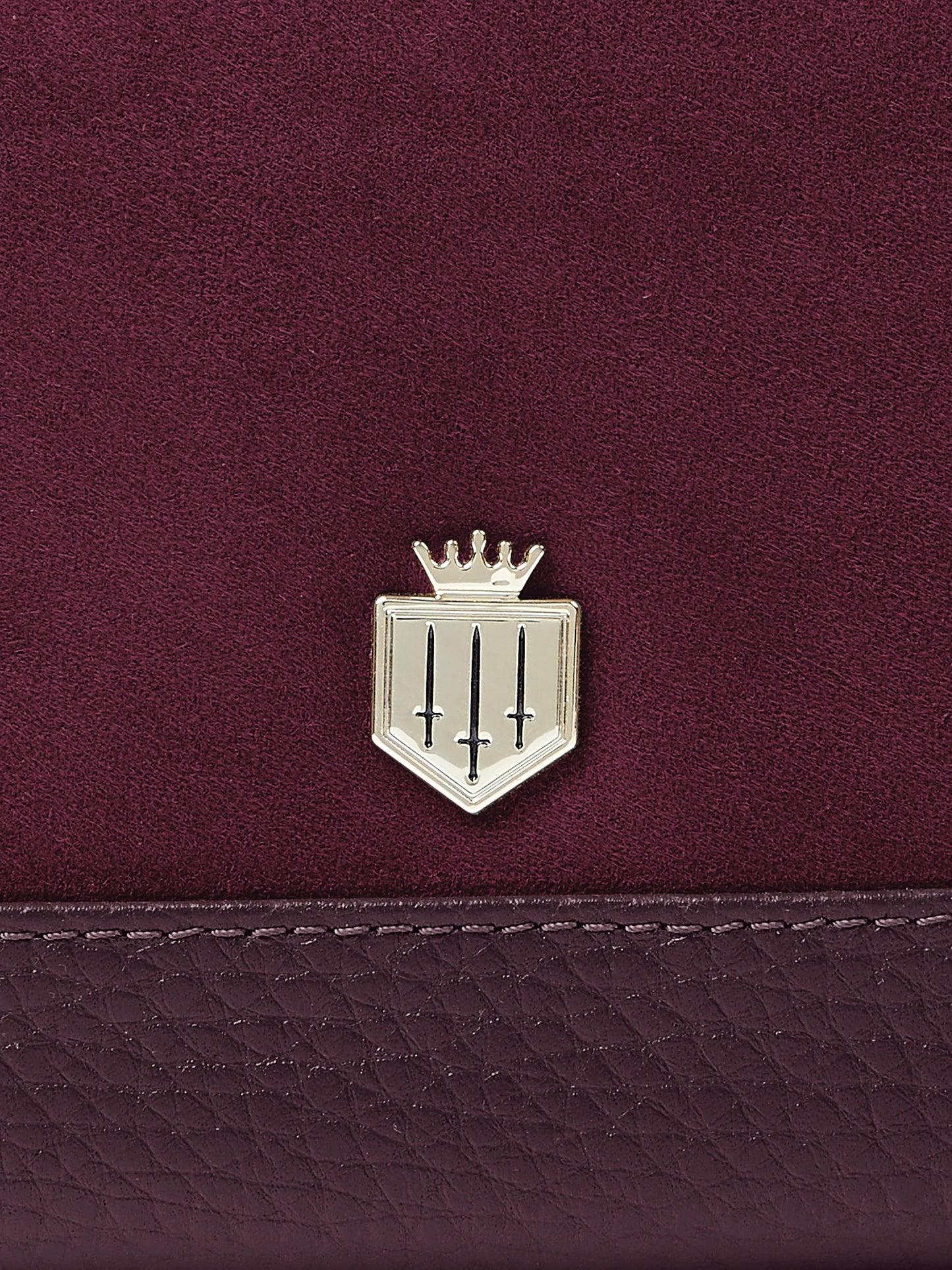 Mini Salisbury Purse - Elderberry Suede