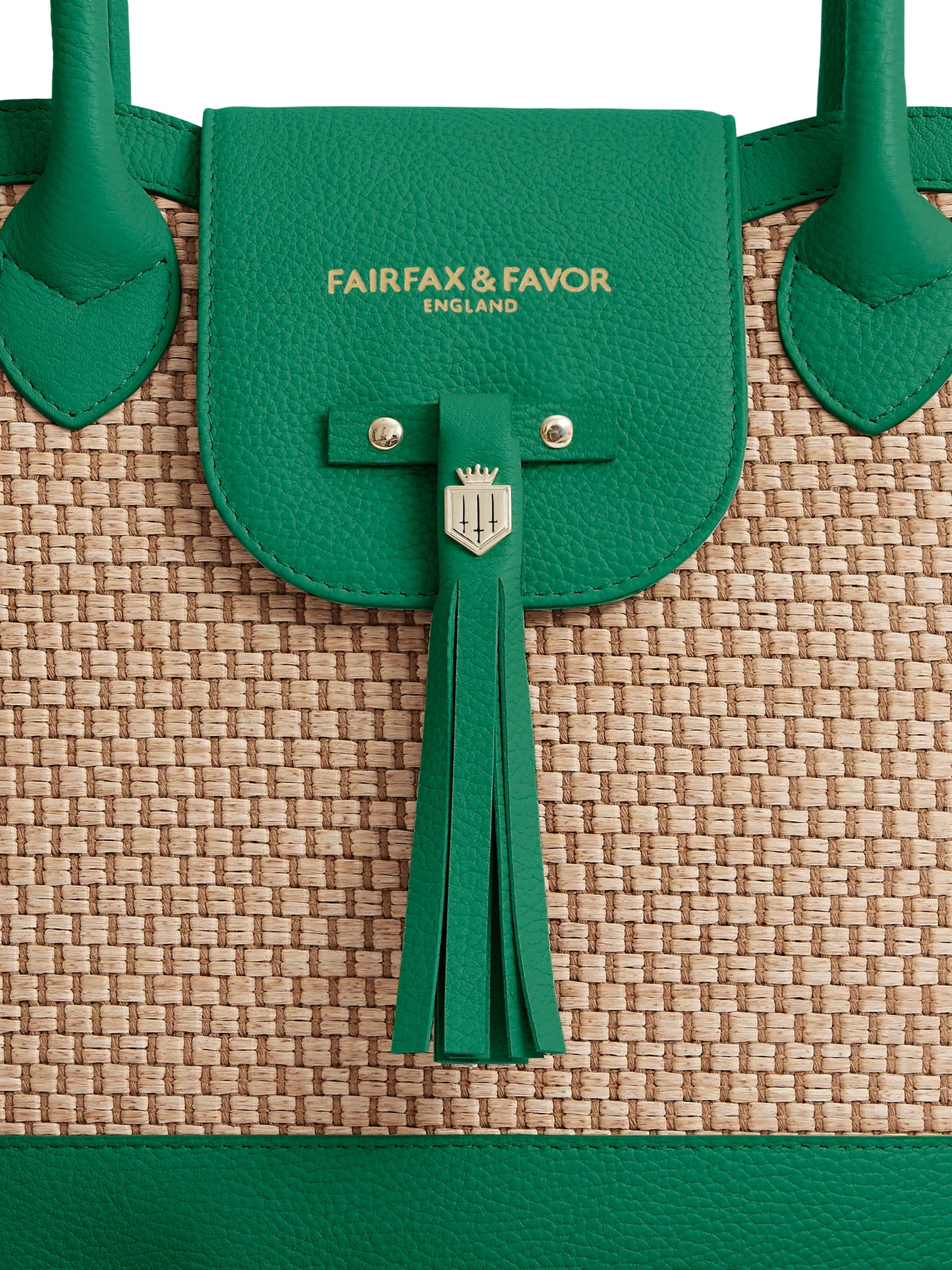 Windsor Basket Bag Clover Green Leather