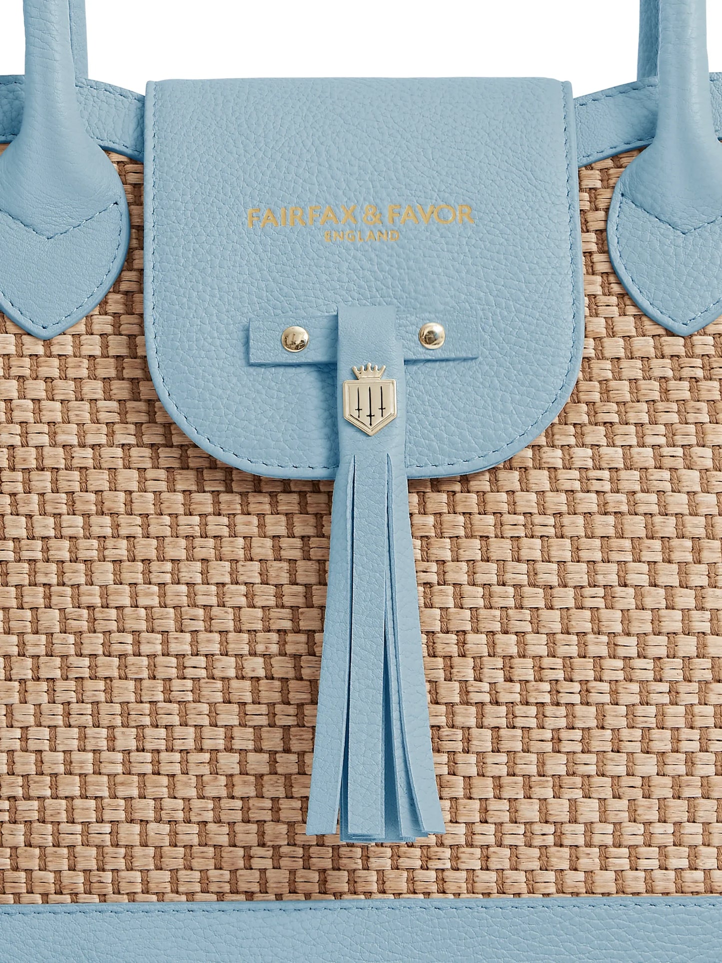 Windsor Basket Bag - Sky Blue Leather - STOCKIST EXCLUSIVE