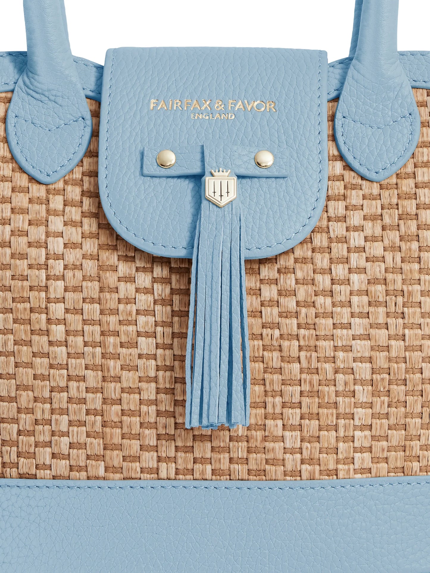 Mini Windsor Basket Bag - Sky Blue Leather