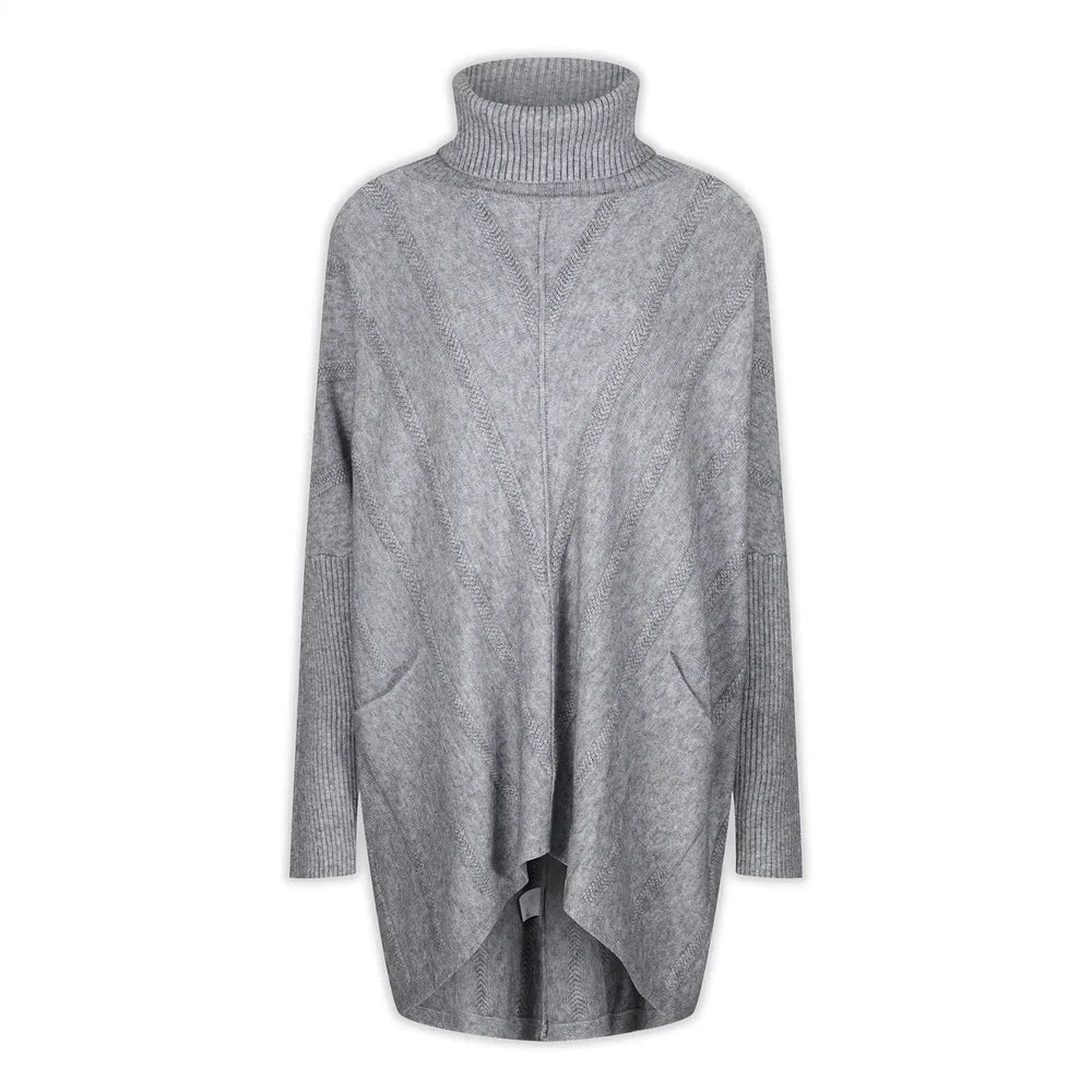 Cable Knit Jumper - Grey