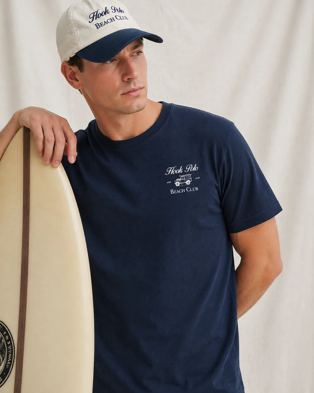 Landy Beach Club Tee - Navy