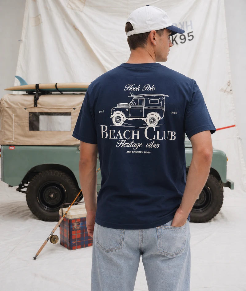 Landy Beach Club Tee - Navy