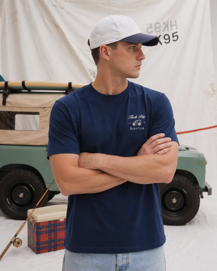 Landy Beach Club Tee - Navy