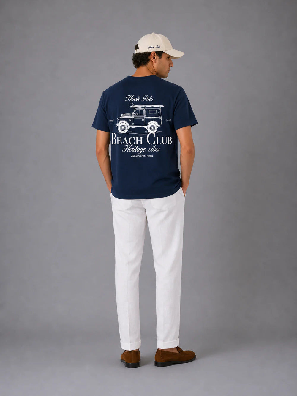 Landy Beach Club Tee - Navy
