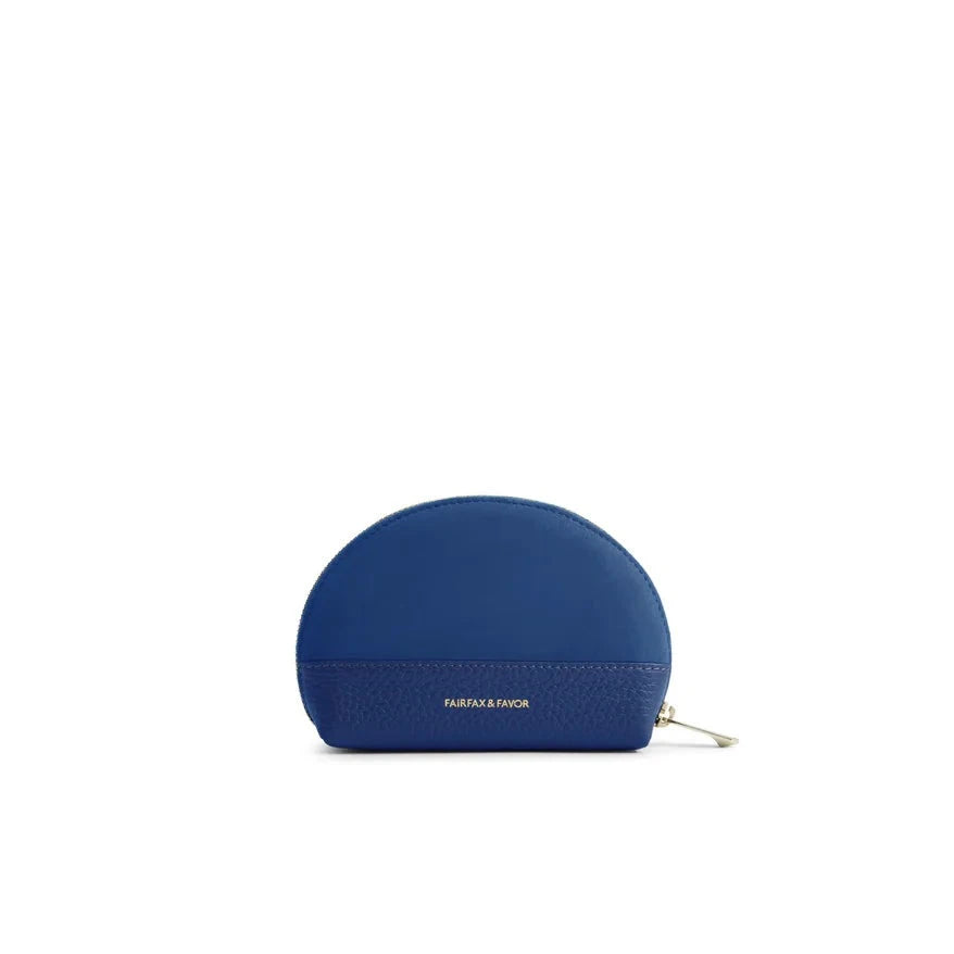 Chiltern Coin Purse  - Porto Blue Suede