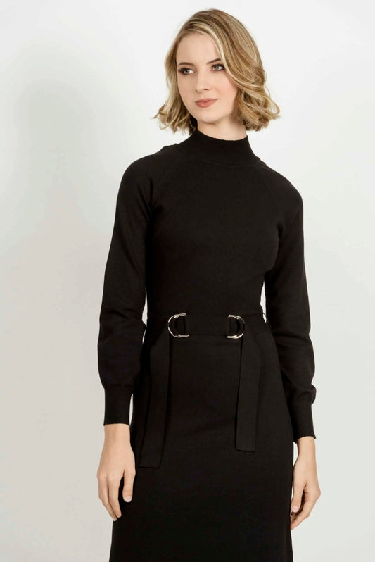Claudia Knitted Dress - Black
