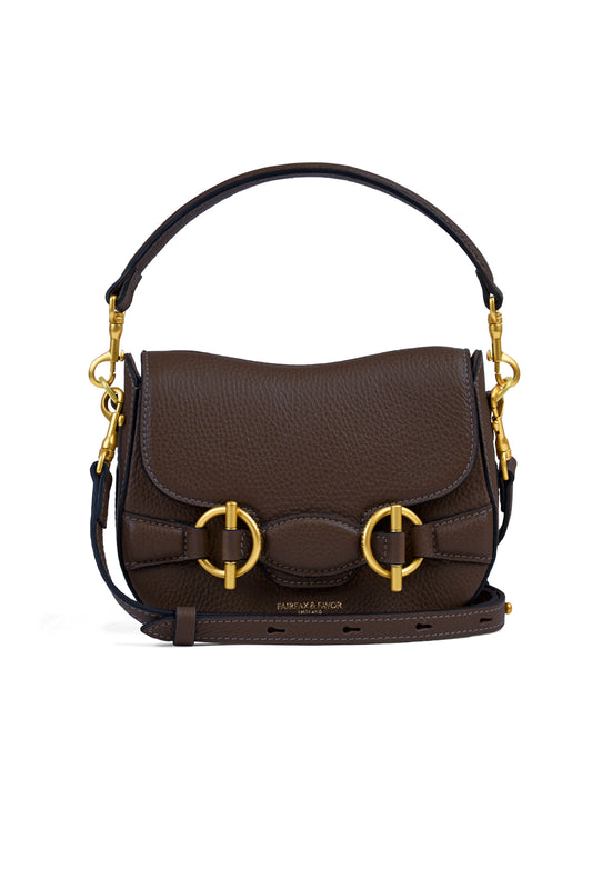 Connie Handbag - Mahogany Leather