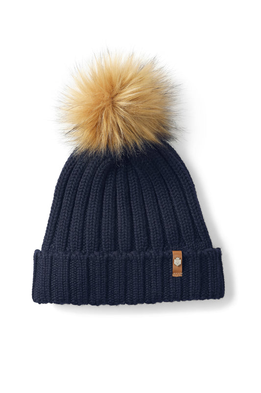 Signature Bobble Hat - Navy