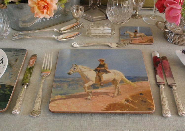 Placemat - Shrimp on a White Welsh Pony