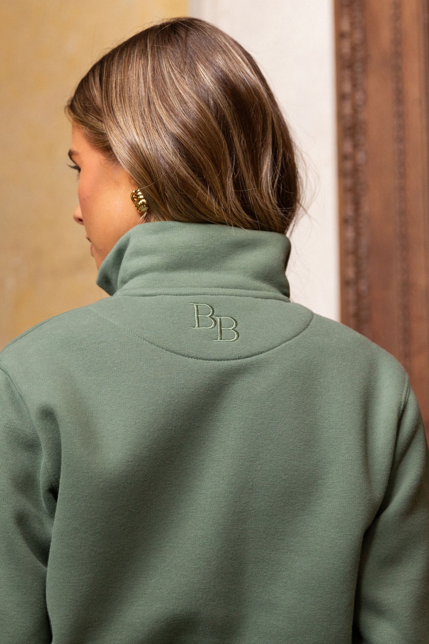 Kingswear Unisex Quarter Zip - Fern