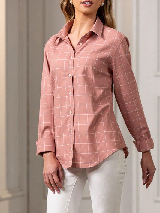 Woodford Women's Check Shirt - Antique Pink