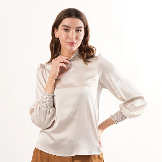 Diana Blouse - Pale Gold