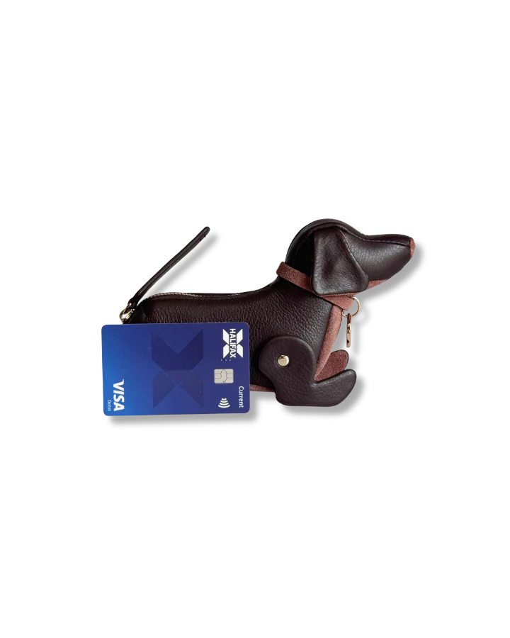 Doogle Puppy Purse - Truffle Plum & Rosewood Pink