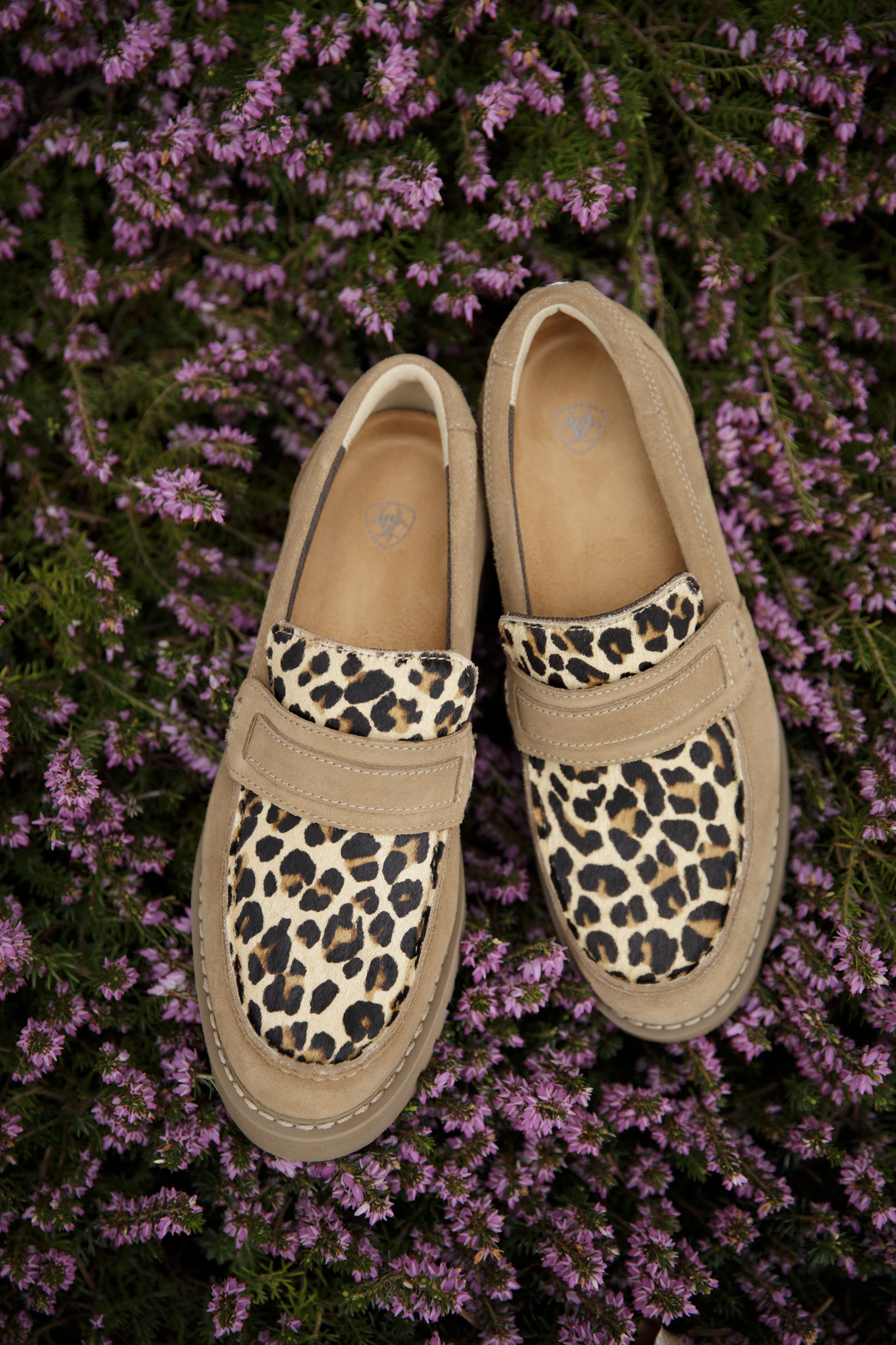 Stratford Lug Loafer - Tan Suede/Leopard Hair On