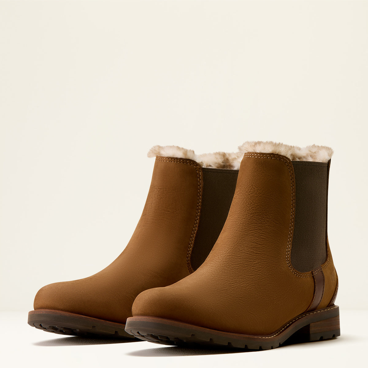 Women's Wexford Sherpa Waterproof Chelsea Boot - Amber Brown