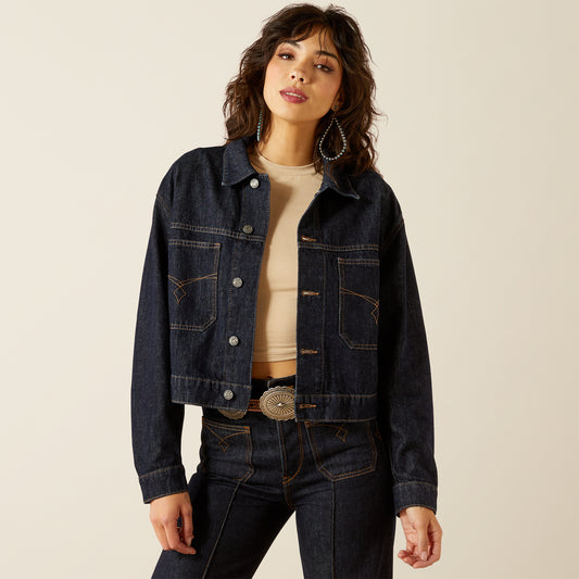 Western Utility Denim Jacket - Rinse