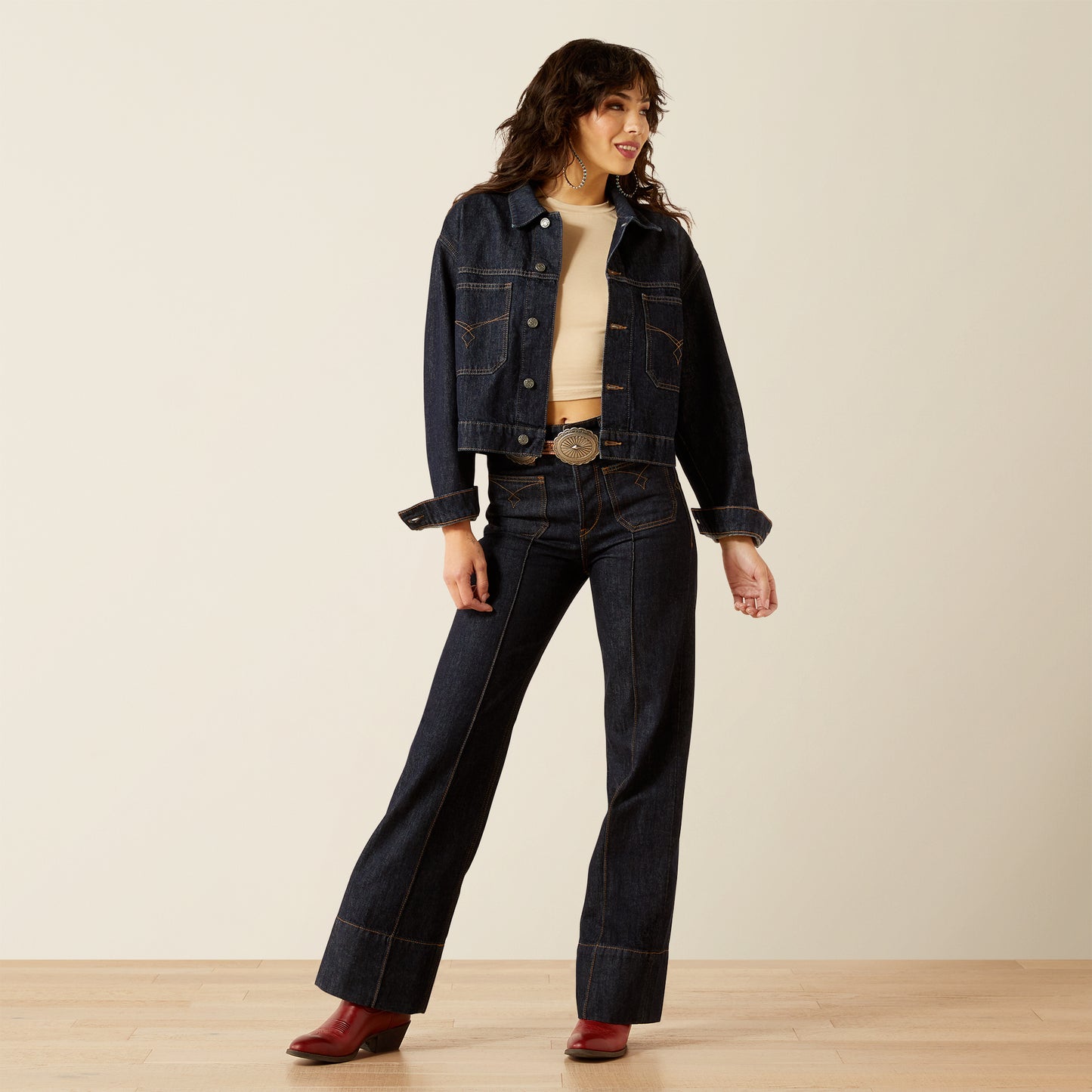 Western Utility Denim Jacket - Rinse