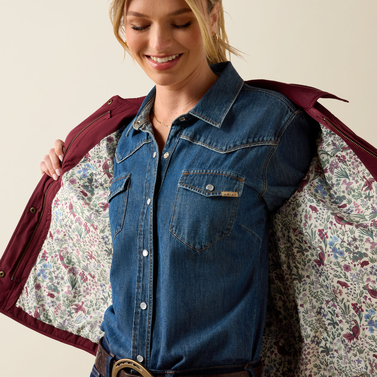 Woodgate Quilted Jacket - Windsor Wine