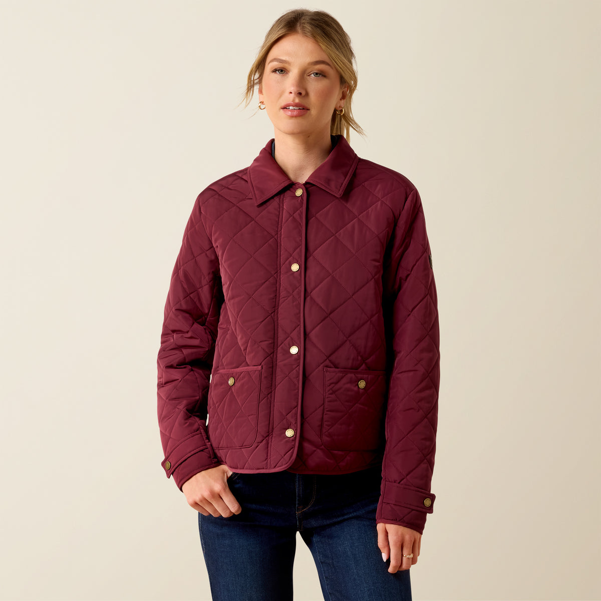 Woodgate Quilted Jacket - Windsor Wine