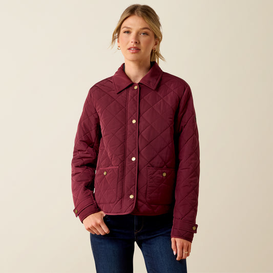 Woodgate Quilted Jacket - Windsor Wine
