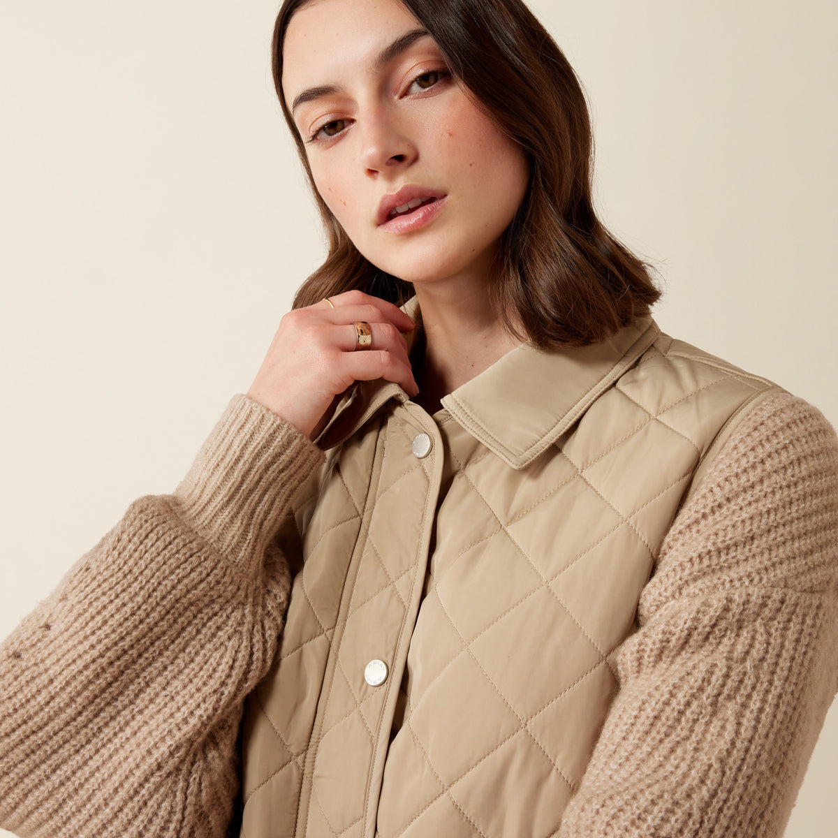 Woodgate Quilted Gilet - Crockery