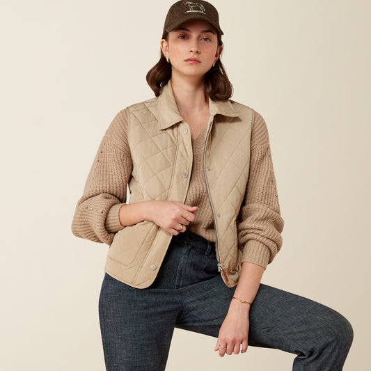 Woodgate Quilted Gilet - Crockery