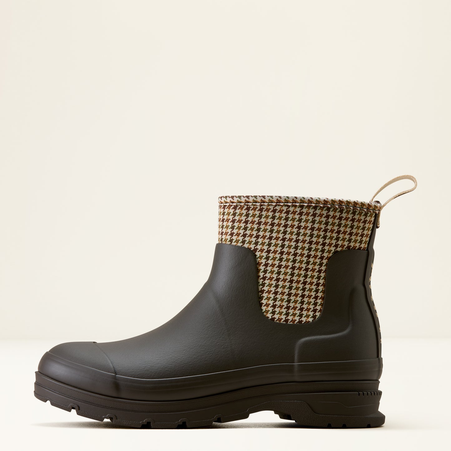 Women's Kelmarsh Shortie Rubber Boot - Chocolate/Tan Twill