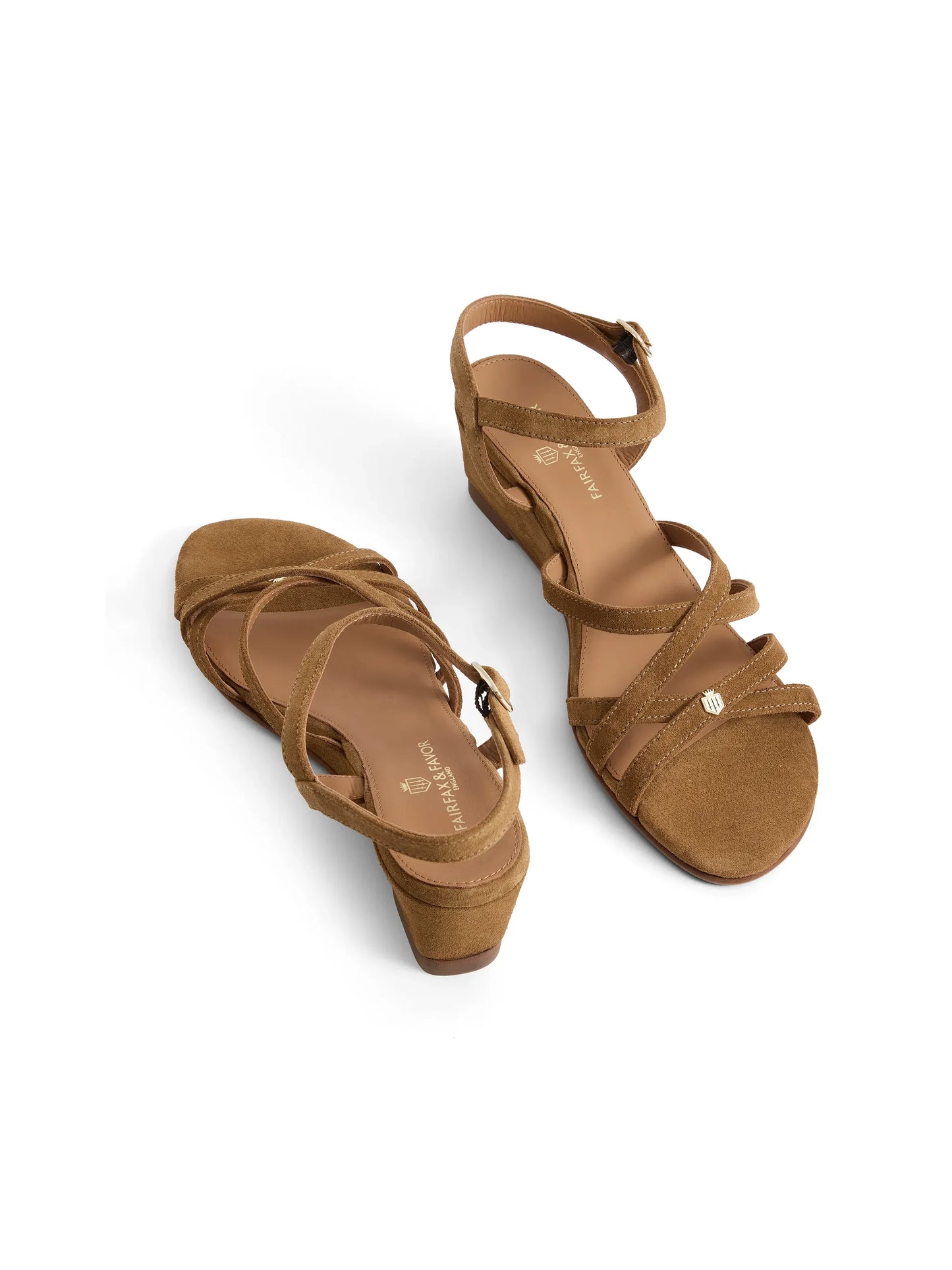 St Ives Wedge - Tan Suede