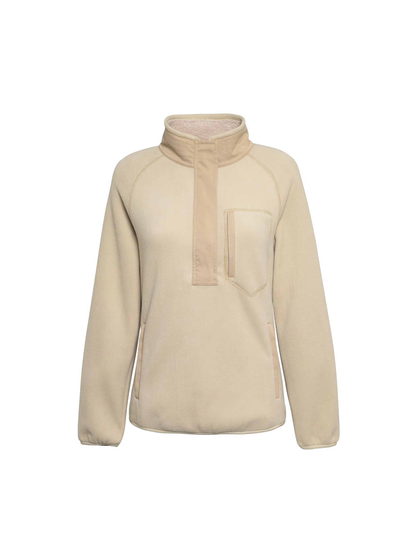 Aria 1/4 Zip Fleece - Oatmeal