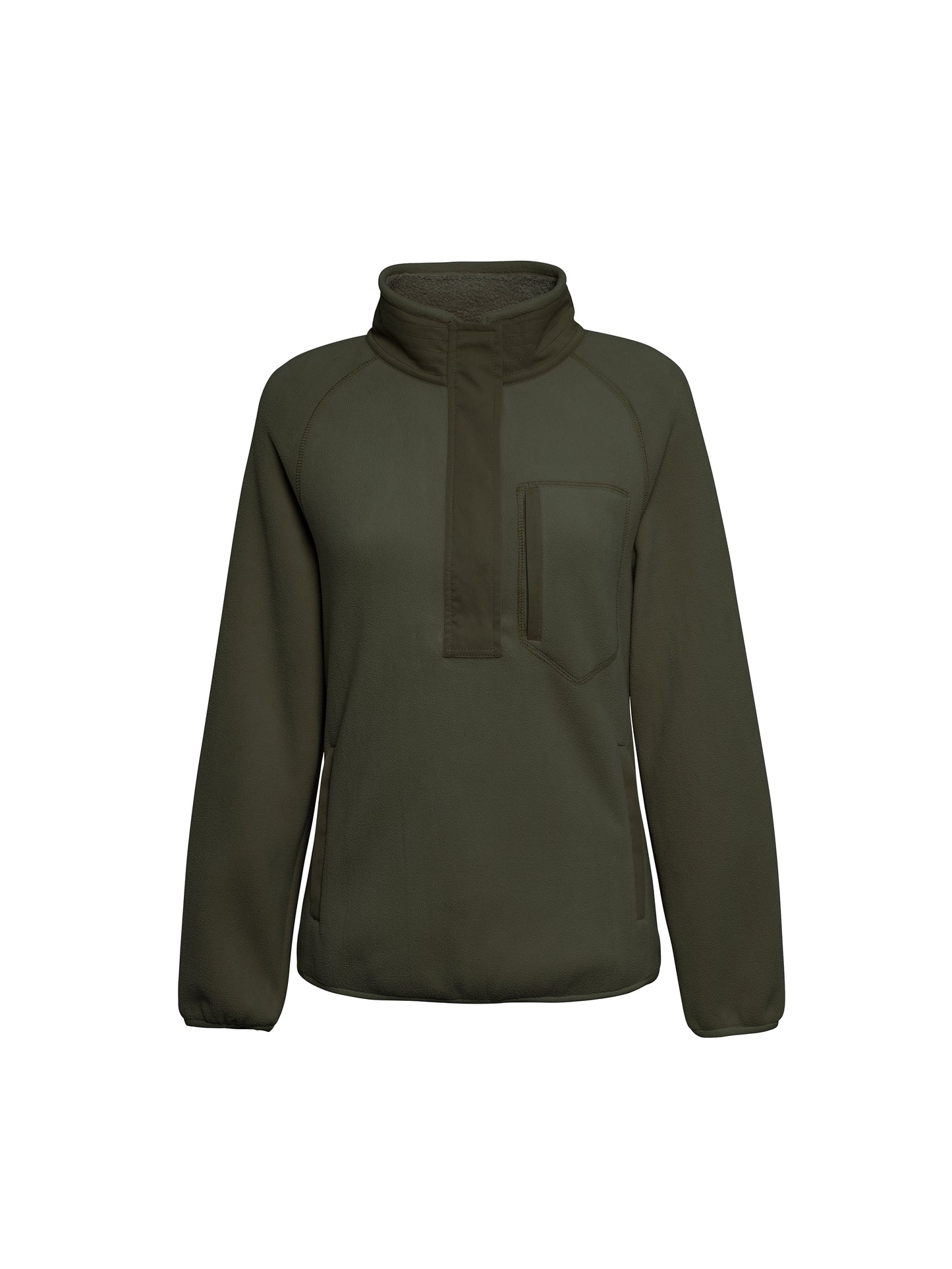 Aria 1/4 Zip Fleece - Khaki