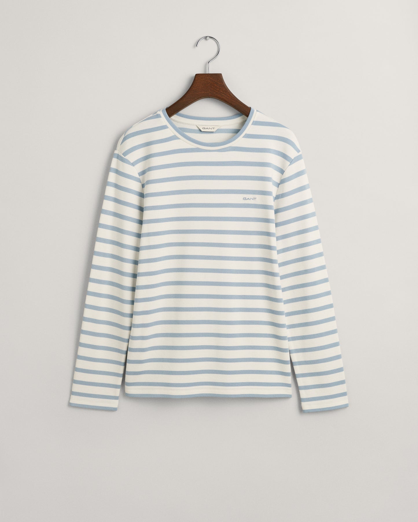 Striped Long Sleeve T-Shirt - Dove Blue