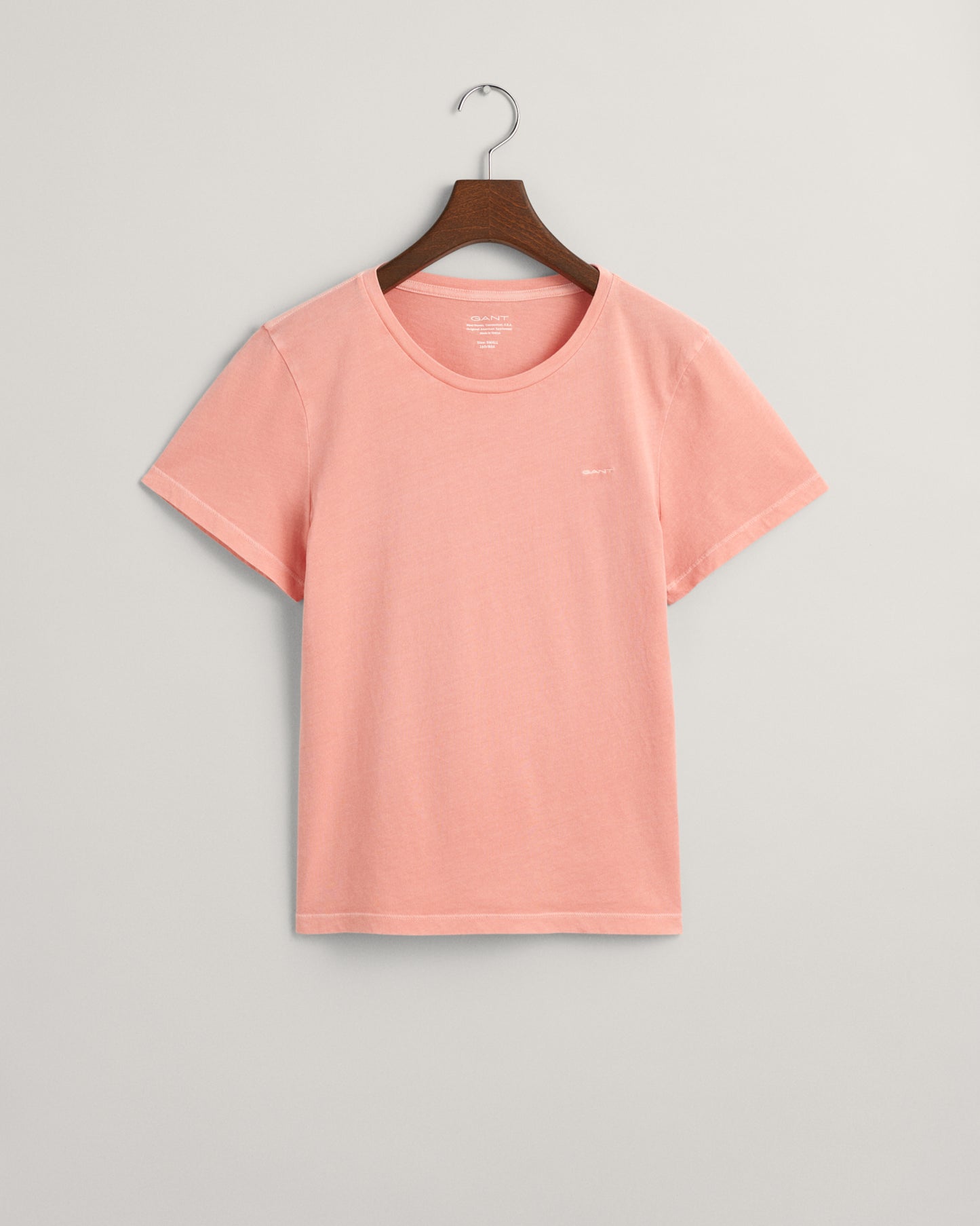 Sunfaded Crew Neck T-Shirt - Peachy Pink