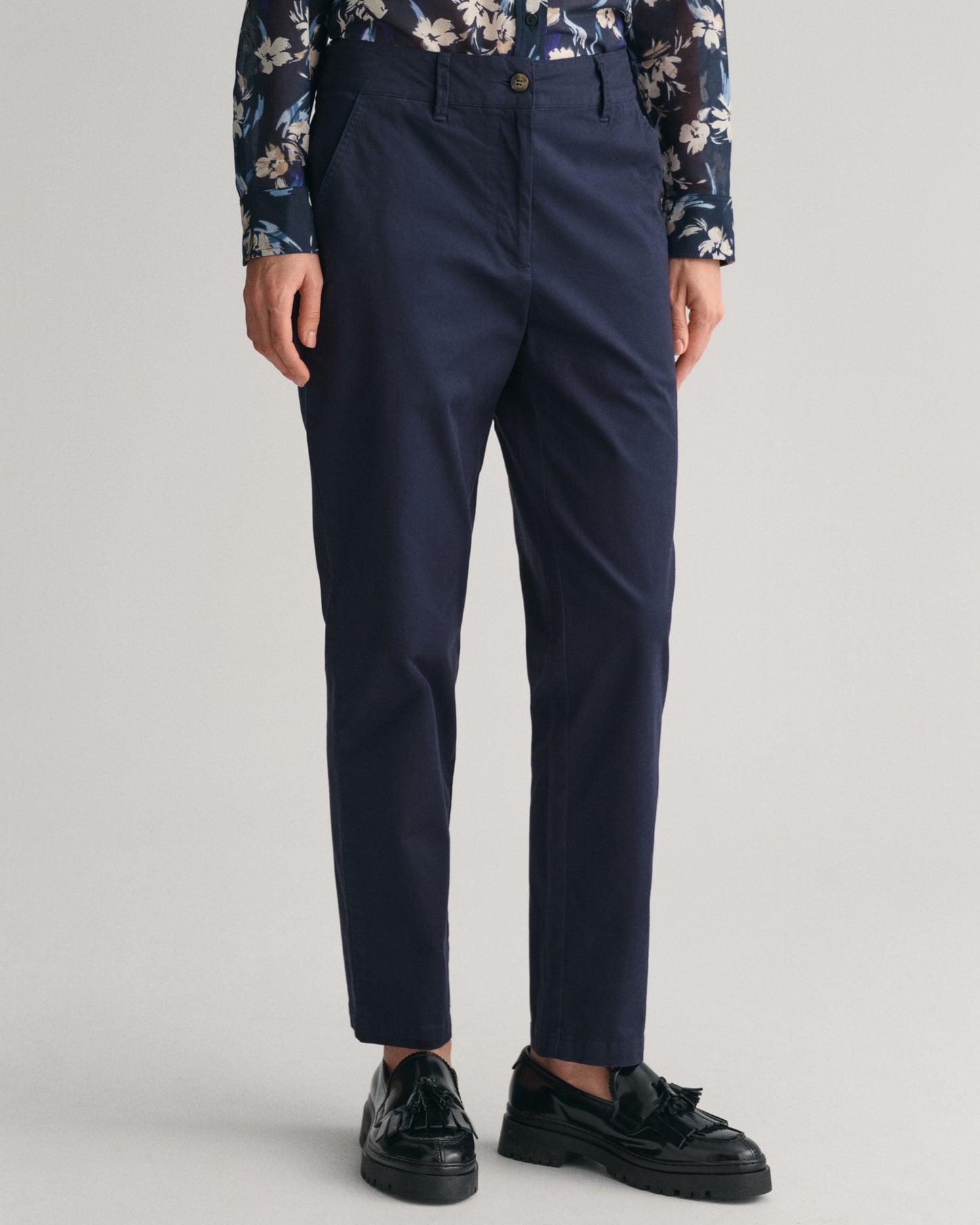 Slim Fit Chinos - Evening Blue