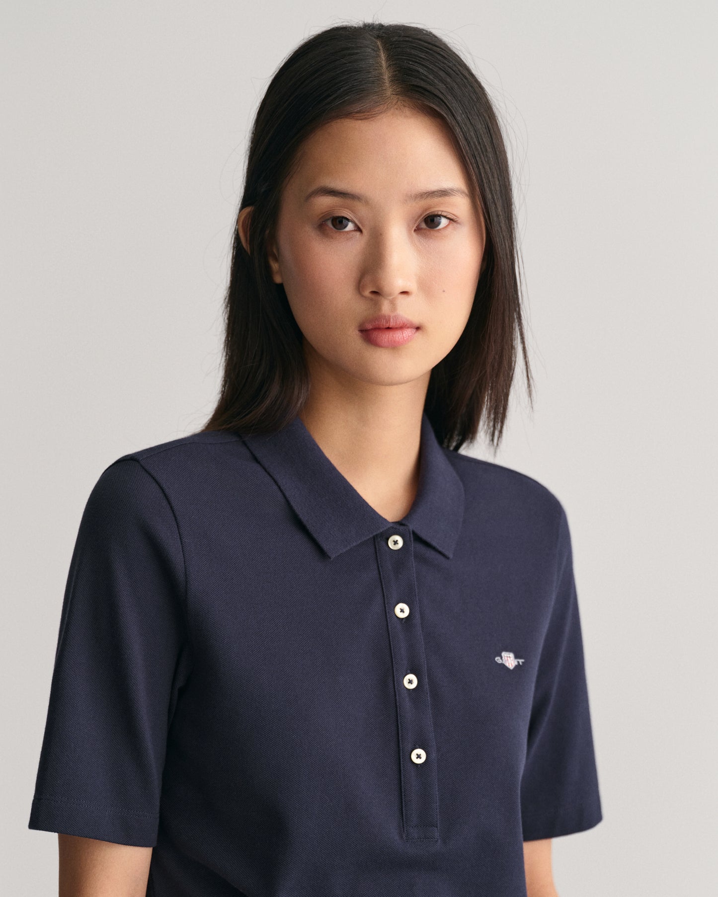 Shield Piqué Polo Shirt - Evening Blue