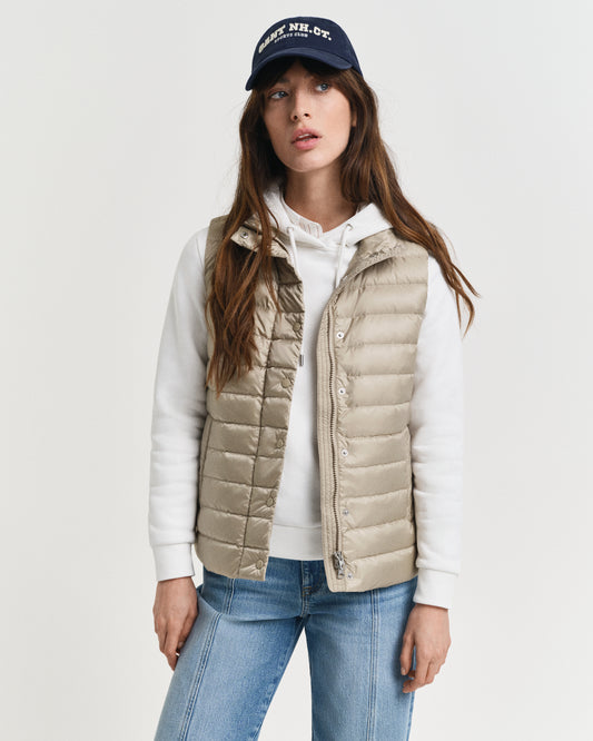 Light Down Vest - Concrete Beige