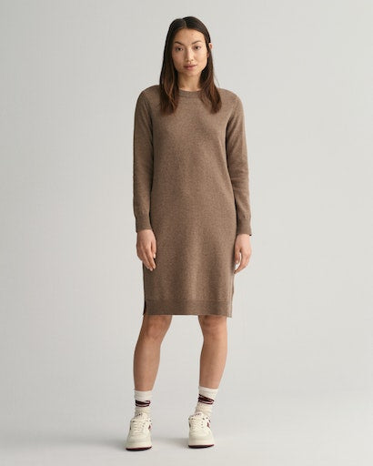 Superfine Lambswool Dress - Mole Brown
